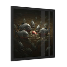 Load image into Gallery viewer, Dark Piranha Framed Poster