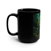 Load image into Gallery viewer, Lizard on Relic Tombstone 15oz Black Mug