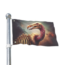 Load image into Gallery viewer, Gothic Bone Vulture Double-Sided Flag