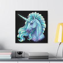 Load image into Gallery viewer, Iridescent Unicorn Canvas Wall Art