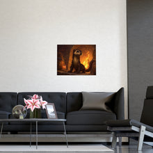 Load image into Gallery viewer, Ferret by the Hearth Matte Poster