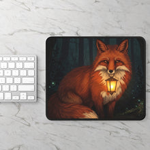 Load image into Gallery viewer, Fox with Lantern Gaming Mouse Pad