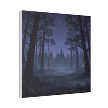Load image into Gallery viewer, Spooky Haunted Forest Castle Canvas Wall Art