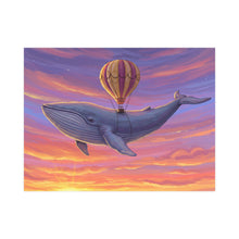 Load image into Gallery viewer, Hot Air Balloon Whale Matte Poster