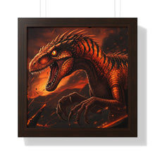 Load image into Gallery viewer, Volcano Raptor Framed Poster