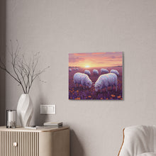 Load image into Gallery viewer, Pastel Sheep Sunset Canvas