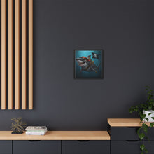 Load image into Gallery viewer, Pirate Shark Matte Framed Canvas