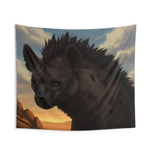Load image into Gallery viewer, Hyena Sunset Wall Tapestry