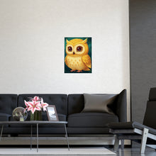 Load image into Gallery viewer, Cute Yellow Owl Matte Poster