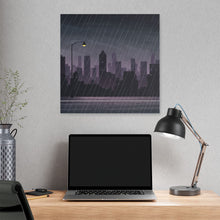 Load image into Gallery viewer, Rainy Cityscape Canvas Art