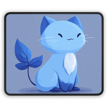 Load image into Gallery viewer, Blue Kawaii Cat Gaming Mouse Pad