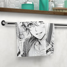 Load image into Gallery viewer, Line Sketch Anime Boy Face Towel