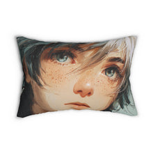 Load image into Gallery viewer, Freckled Anime Face Lumbar Pillow