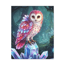 Load image into Gallery viewer, Crystal Forest Owl Canvas Art