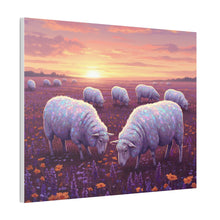 Load image into Gallery viewer, Pastel Sheep Sunset Canvas