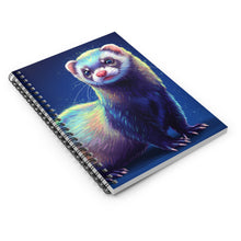 Load image into Gallery viewer, Shimmering Ferret Spiral Notebook