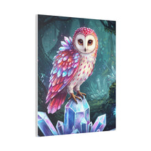 Load image into Gallery viewer, Crystal Forest Owl Canvas Art