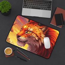 Load image into Gallery viewer, Sunset Lynx Desk Mat