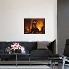 Load image into Gallery viewer, Ferret by the Hearth Matte Poster