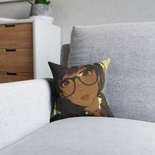 Load image into Gallery viewer, Anime Girl Glasses Decorative Pillow