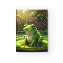 Load image into Gallery viewer, Frog on Lily Pad Ruled Journal