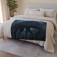 Load image into Gallery viewer, Dark Wolf Forest Blanket