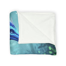 Load image into Gallery viewer, Blue Fae Dragon Blanket