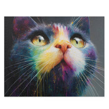 Load image into Gallery viewer, Colorful Cosmic Cat Puzzle