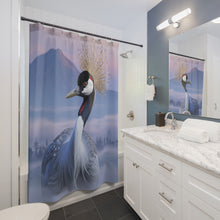 Load image into Gallery viewer, Crowned Crane Shower Curtain