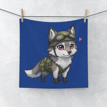 Load image into Gallery viewer, Cute Blue Tactical Husky Face Towel