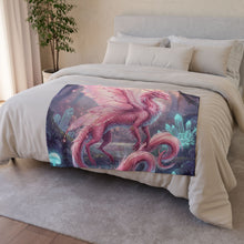 Load image into Gallery viewer, Pink Fantasy Fae Dragon Blanket