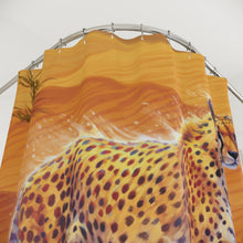 Load image into Gallery viewer, Cheetah Desert Shower Curtain