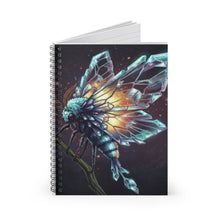 Load image into Gallery viewer, Crystal Moth Spiral Notebook