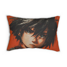 Load image into Gallery viewer, Anime Red Boy Face Portrait Lumbar Pillow