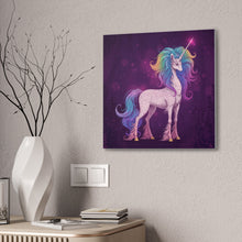 Load image into Gallery viewer, Rainbow Unicorn Canvas Wall Art
