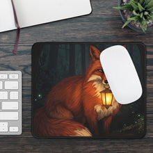 Load image into Gallery viewer, Fox with Lantern Gaming Mouse Pad