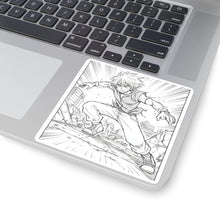 Load image into Gallery viewer, Action Anime Square Sticker