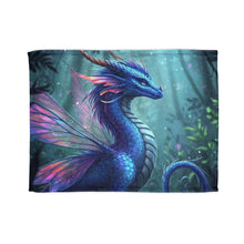 Load image into Gallery viewer, Blue Fae Dragon Blanket