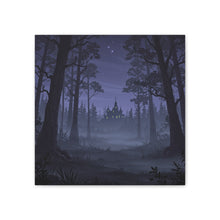 Load image into Gallery viewer, Spooky Haunted Forest Castle Canvas Wall Art