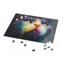 Load image into Gallery viewer, Colorful Cosmic Cat Puzzle
