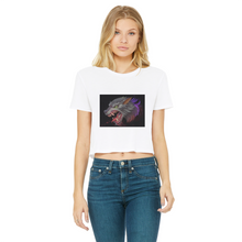 Load image into Gallery viewer, Wolf Classic Women's Cropped Raw Edge T-Shirt