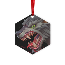 Load image into Gallery viewer, Wolf Metal Hanging Ornament