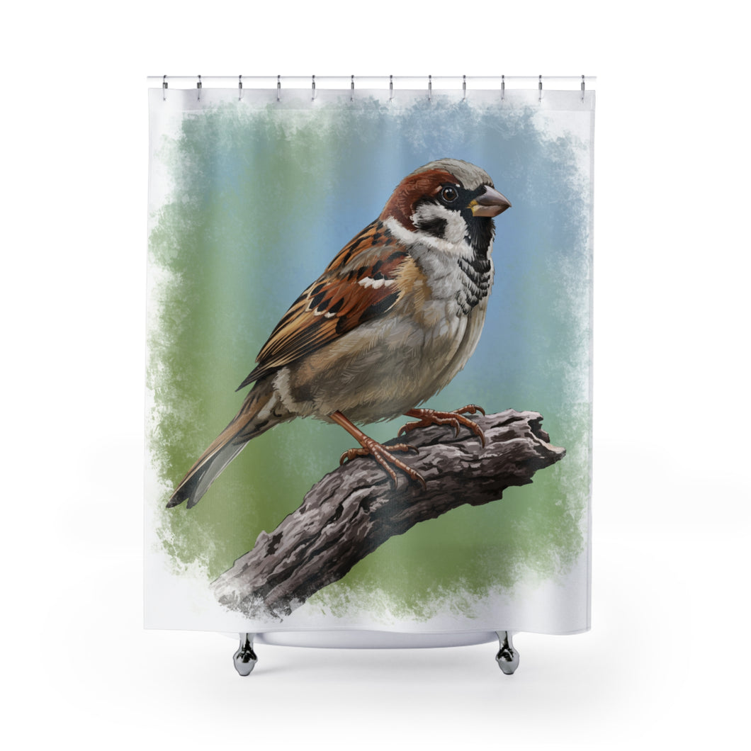 Sparrow Shower Curtain