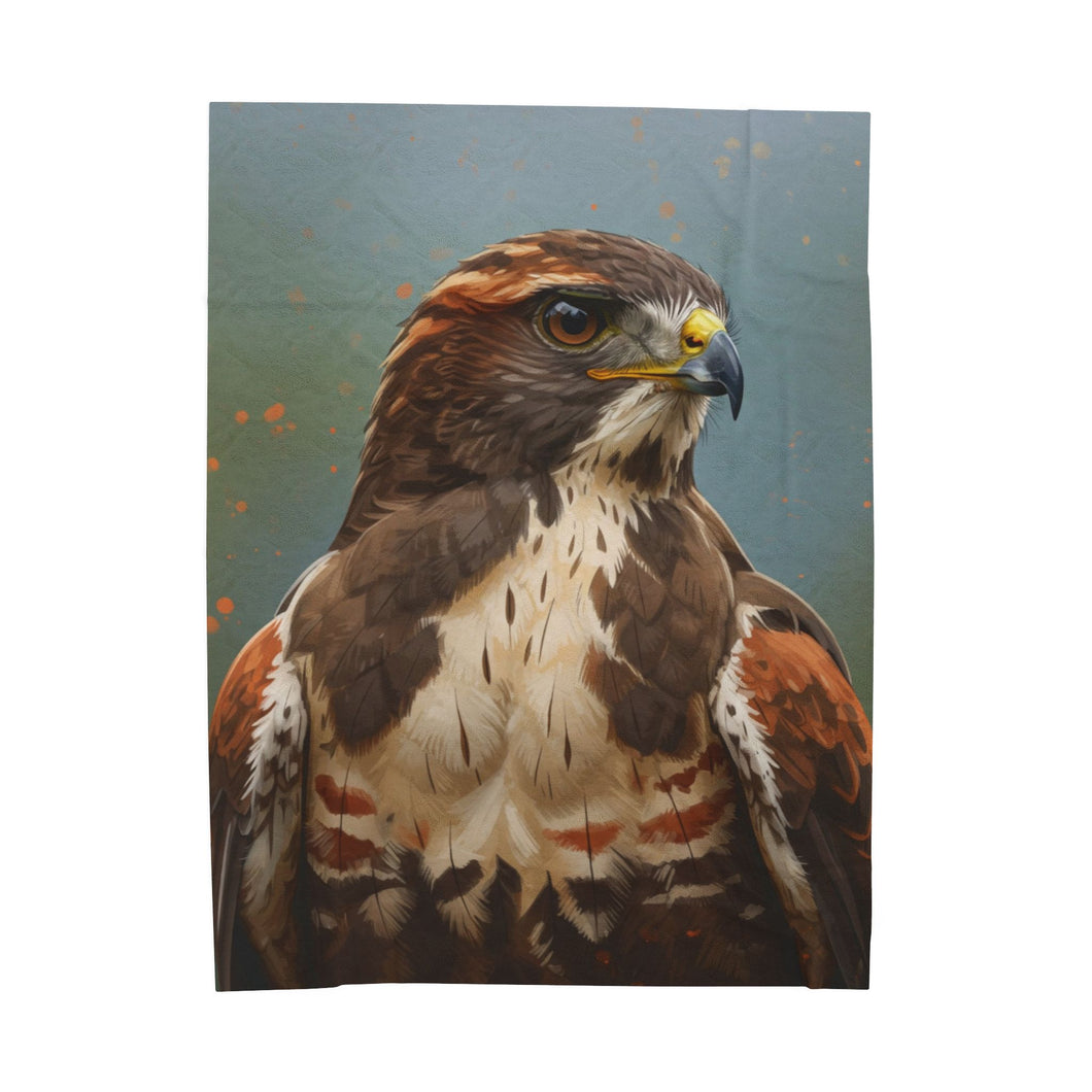 Hawk Velveteen Plush Blanket