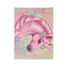 Load image into Gallery viewer, Pink Unicorn Throw Blanket
