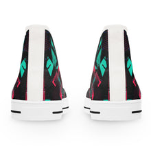 Load image into Gallery viewer, Abstract Neon Pattern Women&#39;s High Top Sneakers
