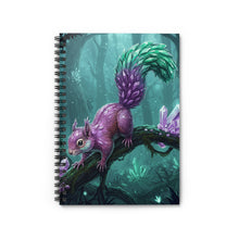 Load image into Gallery viewer, Fantasy Crystal Squirrel Spiral Notebook
