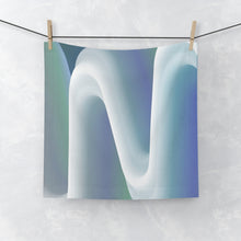 Load image into Gallery viewer, Abstract Wave Face Towel, Soft Bathroom Towel, Spa Gift, Modern Home Decor,
