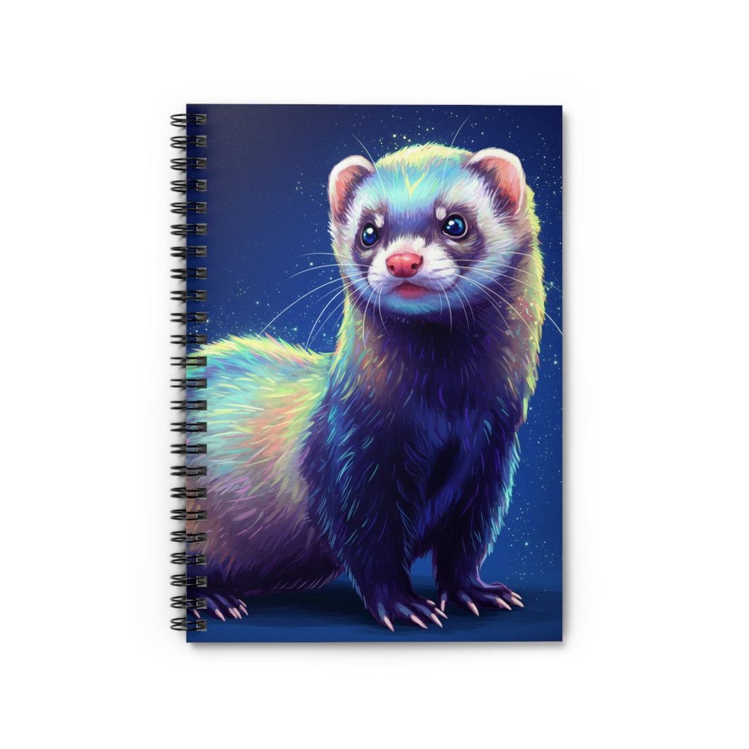 Shimmering Ferret Spiral Notebook