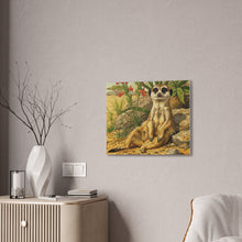 Load image into Gallery viewer, Meerkat Relaxed Pose Canvas Wall Art
